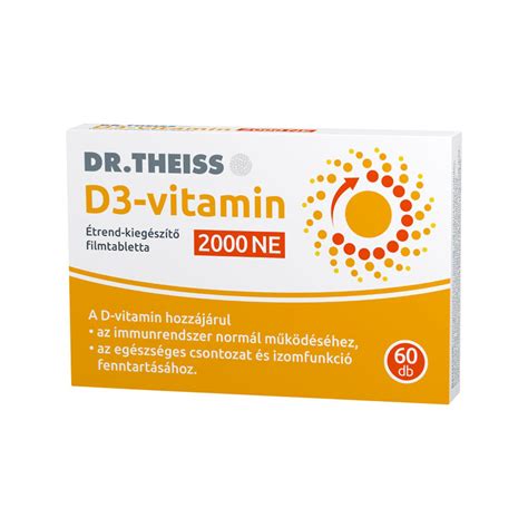 Dr Theiss D3 Vitamin 2000Ne Étrendkiegészítő Filmtabletta 60X