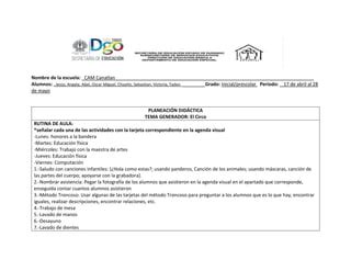 Plan Circo Docx Descarga Gratuita