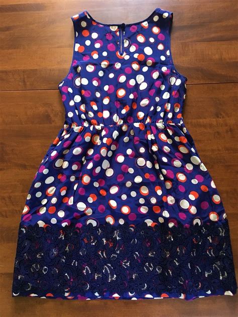 Anthropologie Moulinnette Soeurs Silk Dress Sz 4 Blue Multi Colored