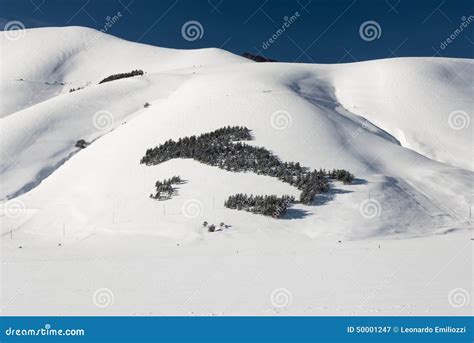 Snow Mountain Scenery Italian Designed Stock Image Image Of