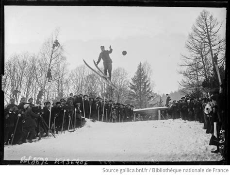 Amateur norvégien Chamonix 1908 saut à ski lors du Championnat