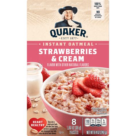 Strawberry And Cream Instant Oatmeal Calories at Edna Mondragon blog