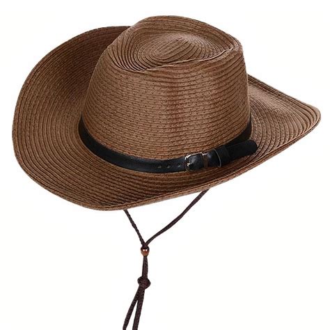 Chapeau De Paille De Cowboy Pour Homme