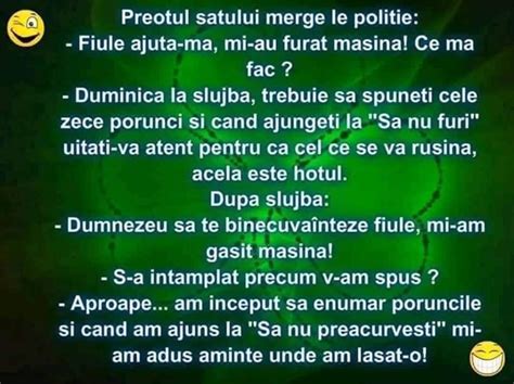 Bancul Zilei Preotul Satului Merge La Poliție Mi Au Furat Mașina