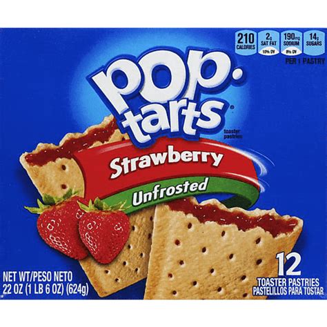 Pop Tarts Strawberry Unfrosted