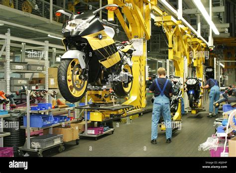 Production Bmw Motorcycle Factory In Berlin Germany Stock Photo