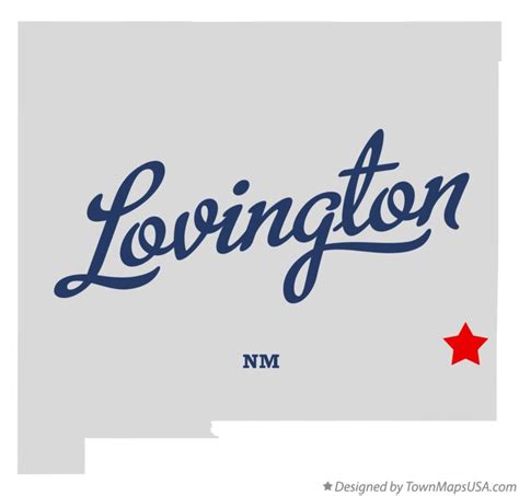 Map of Lovington, NM, New Mexico