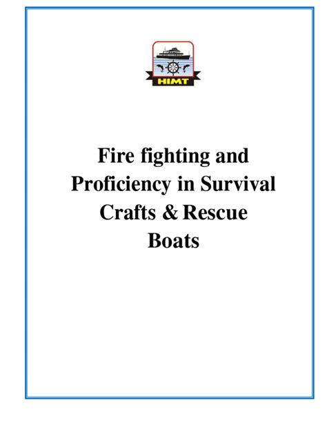 Himt Refresher Course For Pscrb And Aff Pdf Fires Water