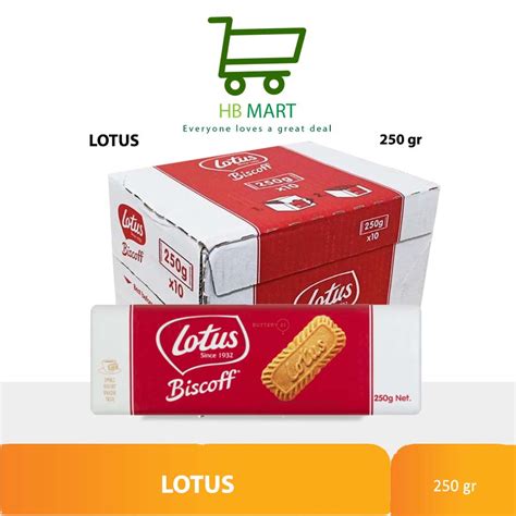 Jual Lotus Biscoff Biskuit 250 Gram 1 Dus Isi 10 Bungkus Shopee Indonesia