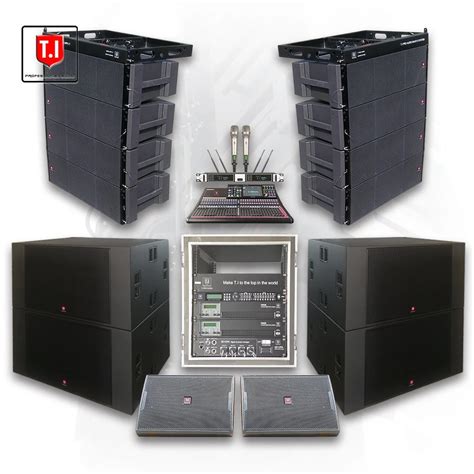 T I PRO Audio Professional Stage Sound System Dual 12 Inch 3 Way