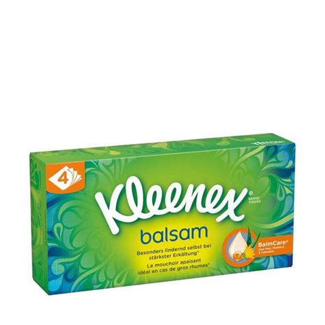 Kleenex Balsam Box à 56 Blatt Taschentücher Balsam Box Online Kaufen