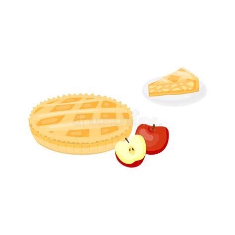 Cartoon Apple Pie Slice Stock Illustrations – 674 Cartoon Apple Pie ...