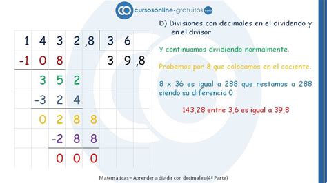 Division Con Decimales En El Dividendo Y Divisor Ejemplos Opciones De