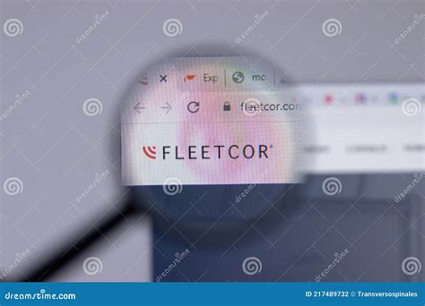 New York, USA - 26 April 2021: FleetCor Technologies Company Logo Close ...