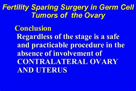 Fertility Sparing In Gynecological Cancers Fırat Ortaç Md