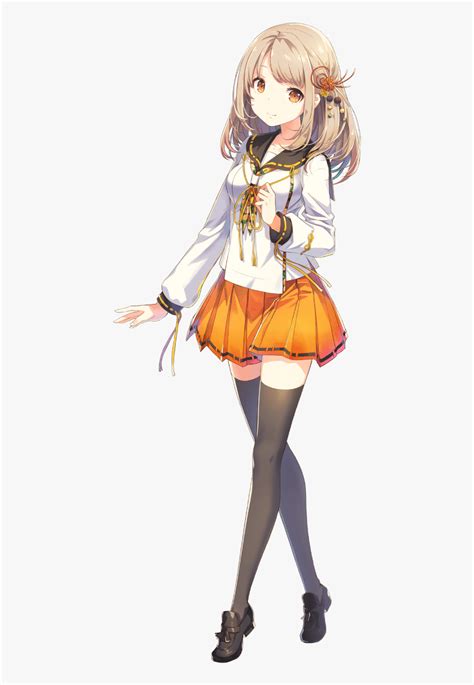 Anime School Girl Full Body Png Transparent Png Transparent Png