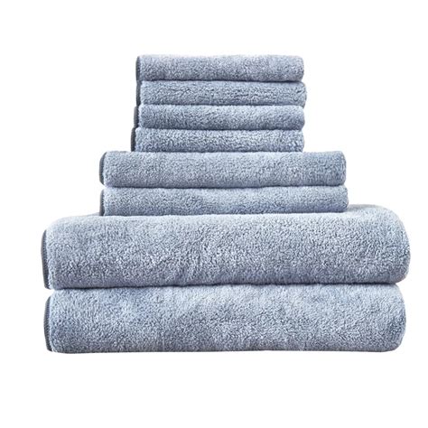 Fast Drying Extra Large Bath Towel Set, Decorative & Luxury Premium Polyester Towels for ...