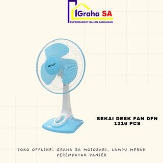 Jual SEKAI DESK FAN DFN 1216 PCS Shopee Indonesia