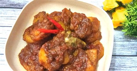 Resep Rendang Kentang Bumbu Instant Oleh Vay Kitchen Cookpad