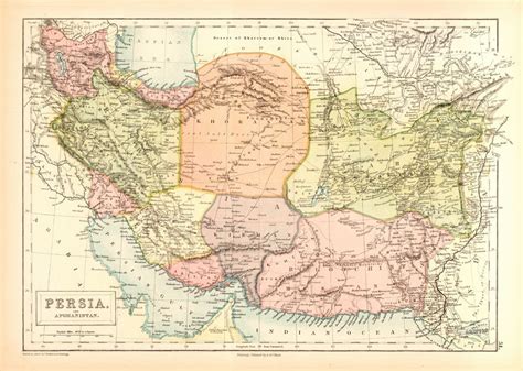 Map of Persia - Etsy