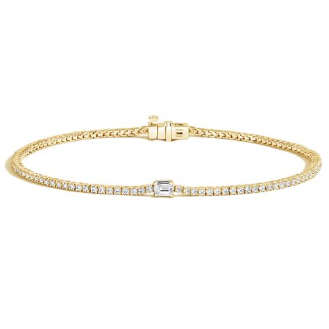 18k Yellow Gold Beatrice Lab Diamond Tennis Bracelet Brilliant Earth