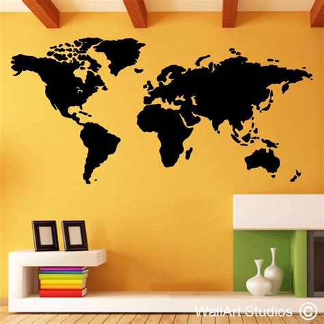 World Map Countries Wall Decals Designed by Wall Art Studios | World ...