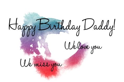 Happy Birthday Daddy I Miss You