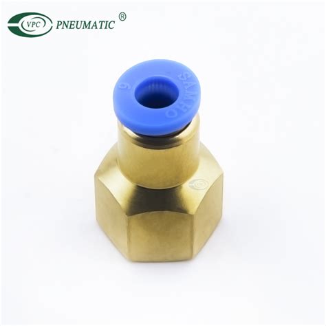 Pcf Mm Female Straight Pneumatic Metal One Touch Fitting Air