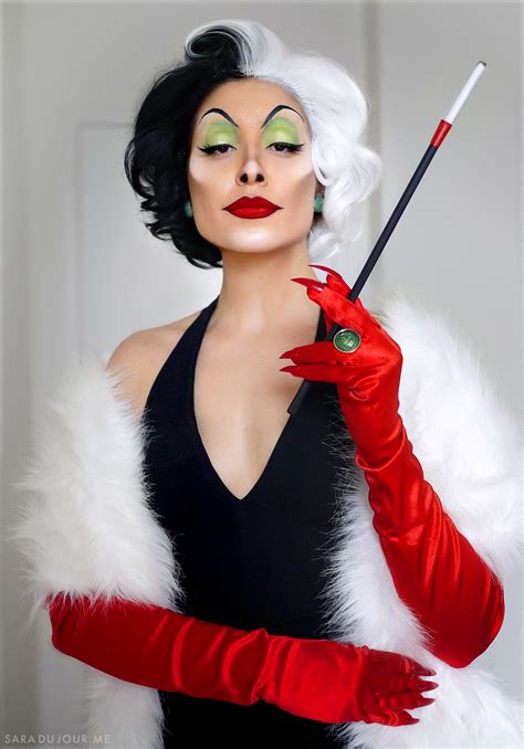 Cruella Cosplay Makeup Transformation Halloween Costumes Makeup