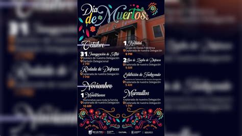 Atractivo Programa De Actividades Por D A De Muertos En La Pila