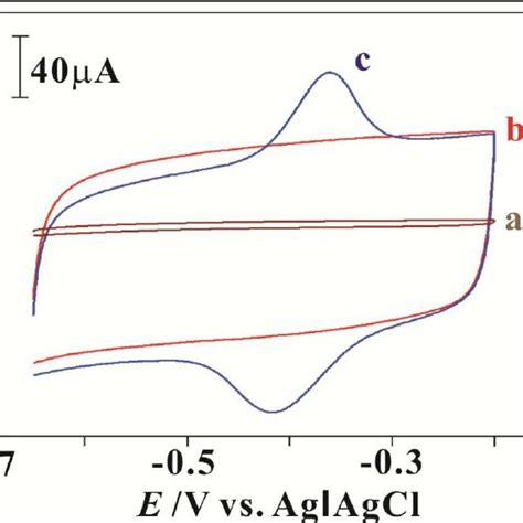 Cyclic Voltammograms Of 01 M Pbs Ph 70 At Mwcntsgox Electrode At