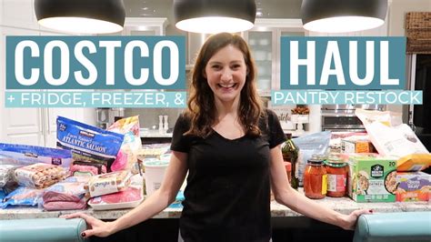 New Costco Grocery Haul With Prices Organizedfridge Freezer And