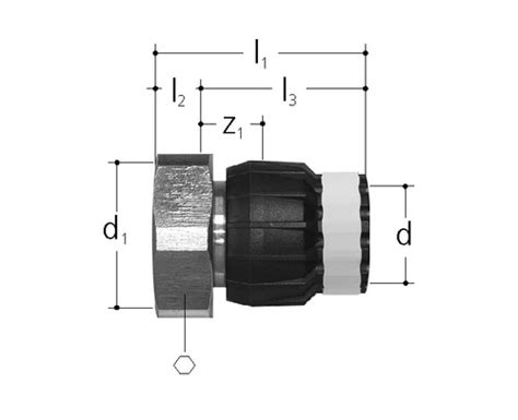 JRG Sanipex MT Übergangsverschraubung auf Armaturen Rotguss d 26 mm GN