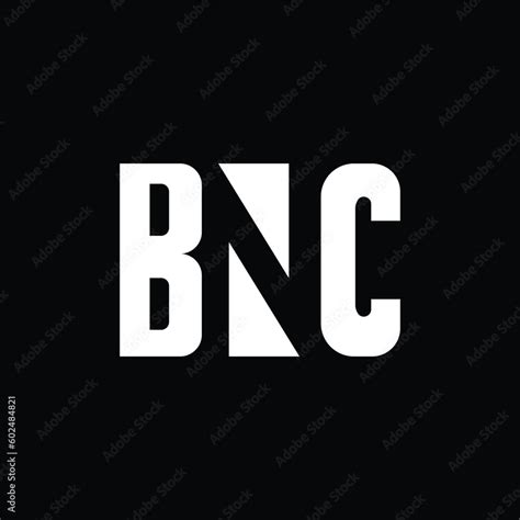 bnc initial based vector logo logo  negative space logo