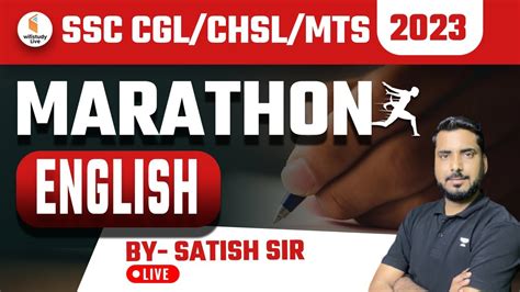 Ssc Cgl Chsl Mts English Marathon Class English For Ssc