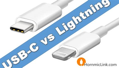 Difference Between Usb C And Lightning Hornmiclink Usb Cable