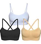 Akamc Women S Removable Padded Sports Bras Medium Support Workout Yoga