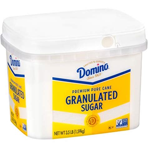 Domino Granulated Pure Cane Sugar 3 5 LB Easy Baking Tub