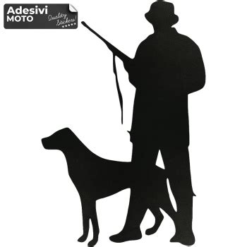 Adesivo Cacciatore Con Cane Cofano Sportelli Fiancate Fuoristrada Auto