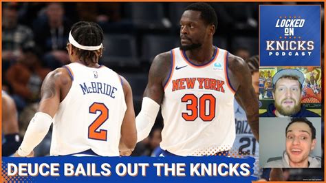 Deuce Mcbride Helps Save The Knicks From An Embarrassing Night Against