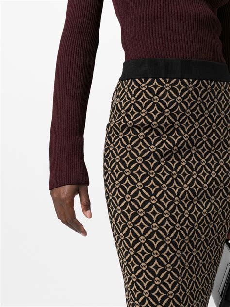 Michael Michael Kors Mk Logo Tie Short Pencil Skirt In Husk Modesens