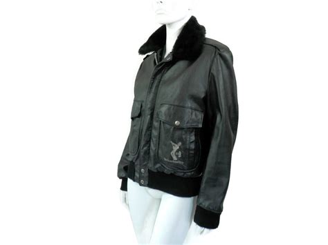 1987 David Bowie Glass Spider Tour Jacket Black Leather Aviator Coat