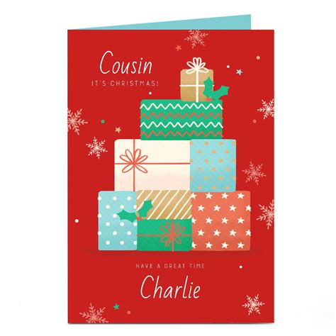 Buy Personalised Christmas Card Have A Great Time Presents For Gbp 1 79 Card Factory Uk