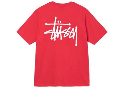 Stüssy Basic Logo T Shirt Brick Solesense