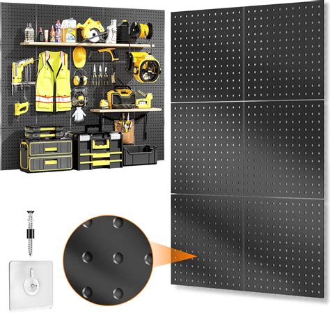 Amazon FZK Peg Board Metal Pegboard 6PCS Pegboard Pegboard Wall