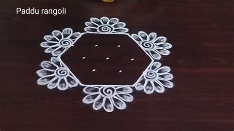 Karthika Masam Muggulu 5X3 Dots Simple Rangoli Latest Rangoli Designs