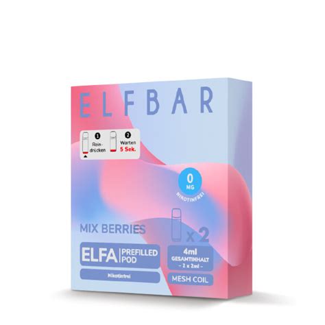 Elfa By Elfbar Mixed Berries Nikotinfrei Pod Er Pack Kaufen