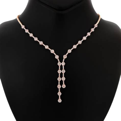 No Reserve Price Igi Certified Carat Pink Diamonds Necklace