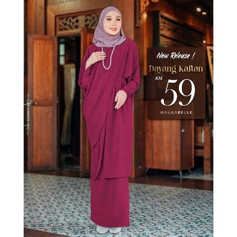 FAST SHIPPING READY STOCK DAYANG KAFTAN KURUNG BY HAURABELLE Shopee