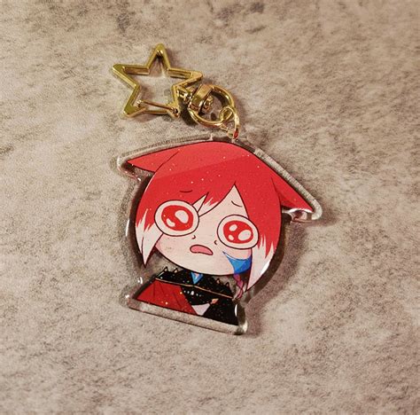 Ffxiv Acrylic Charm Crystal Exarch Crybaby Keychain Final Etsy